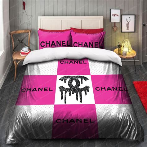 chanel pink blanket|vintage Chanel bedding.